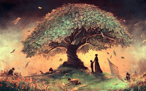 Mystic Tree Fantasy Landscape HD Wallpaper by Cyril Rolando