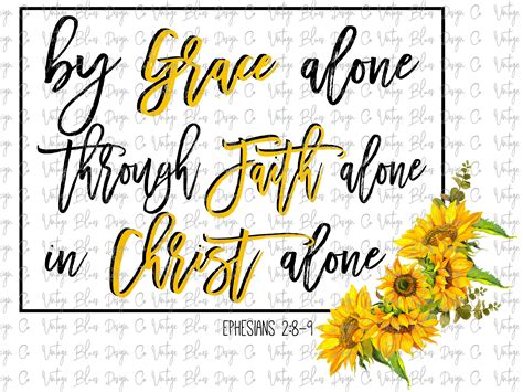 By grace alone through faith alone in Christ | Etsy