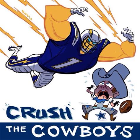 Crush The Cowboys! | San diego chargers, Nfl memes, Los angeles chargers