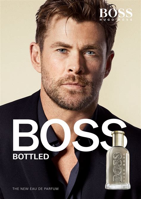 Chris Hemsworth Hugo Boss BOSS Bottled Eau de Parfum Cologne Celebrity ...