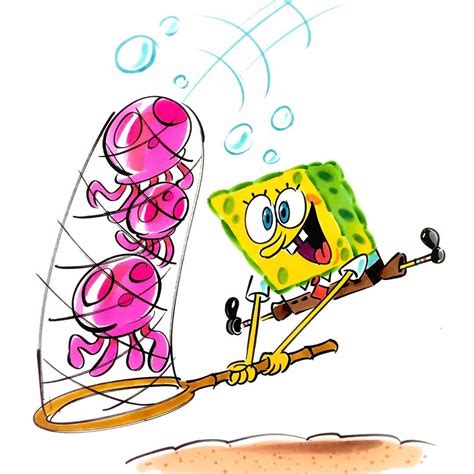 Jellyfishing! #spongebob #jellyfish #bikinibottom #nickelodeon # ...