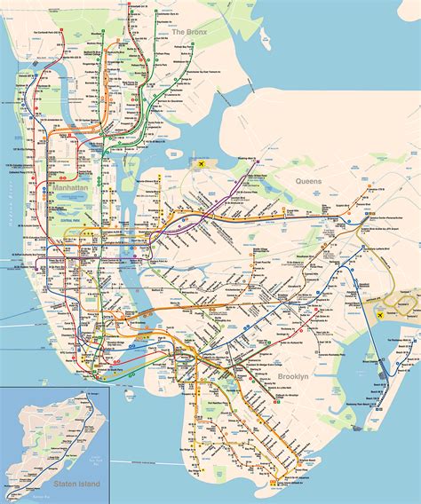 New York subway map