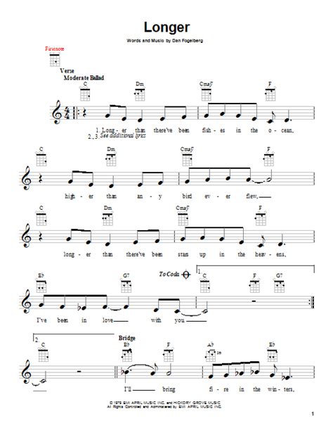 Dan Fogelberg - Longer sheet music