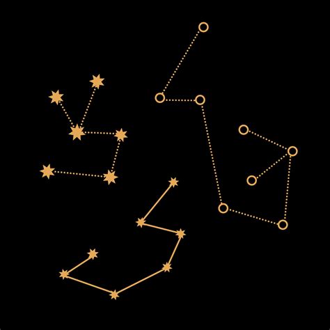 abstract Geometric constellation Tattoo, astrology, and magic symbol ...