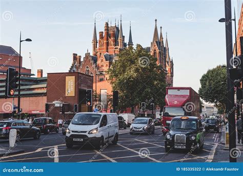 Busy Traffic on Euston Road Near King S Cross, London Editorial Photography - Image of british ...