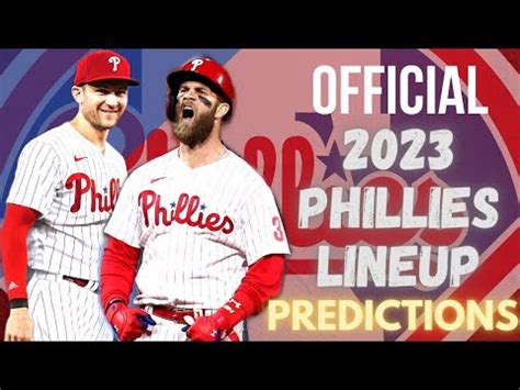 PREDICTING The 2023 PHILADELPHIA PHILLIES LINEUP – Philadelphia Sports News