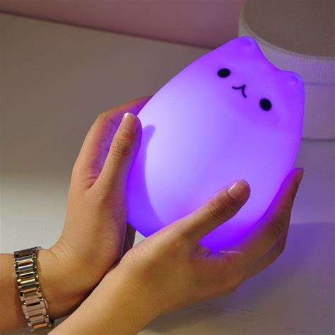 7 Color Changing Remote Cat LED Night Light (With images) | Cat colors, Night light, Led night light