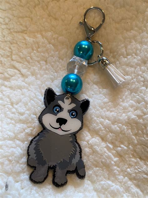 Husky keychain | Etsy