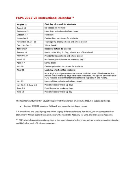 Fayette County School Calendar 2024-24 - Helge Fernande