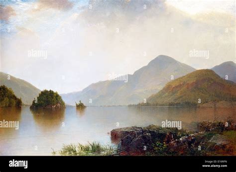 Lake George by John Frederick Kensett , 1869, Hudson River School Stock Photo - Alamy