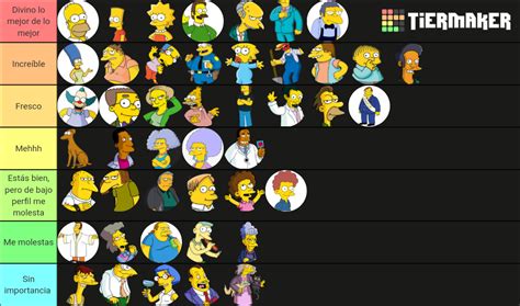 Simpson’s characters Tier List (Community Rankings) - TierMaker