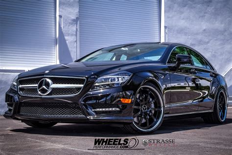 Black Mercedes CLS-Class Turned into Stylish Beast with Strasse Wheels ...