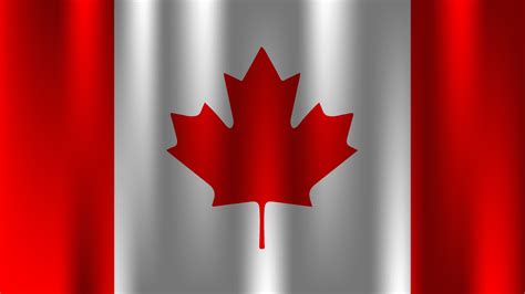 flag of canada country nation symbol 3d textile satin effect background ...