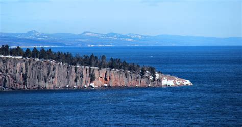 Shovel Point and the Sawtooth mountains. Photo taken from Palisade Head ...