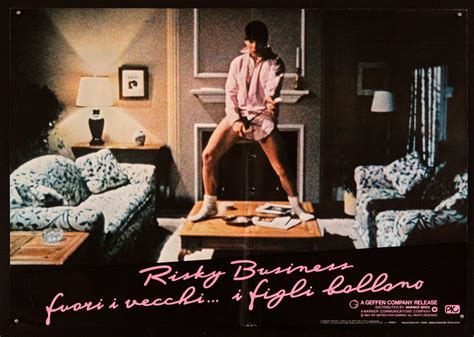 Risky Business Movie Poster 1984 Italian Photobusta (18x26)