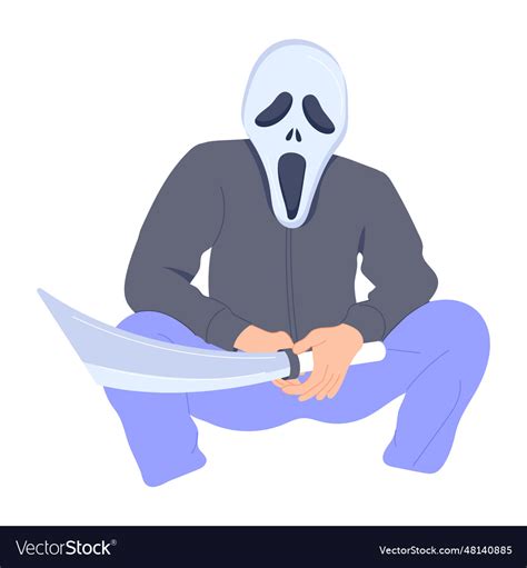 Scream mask Royalty Free Vector Image - VectorStock