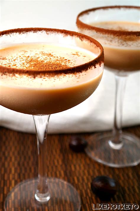 Brandy Alexander Cocktail • LikeHotKeto