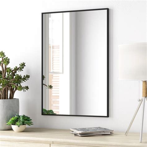 Zipcode Design™ 24"x 36" Modern Wall-Mounted Bathroom/Vanity Mirror & Reviews | Wayfair