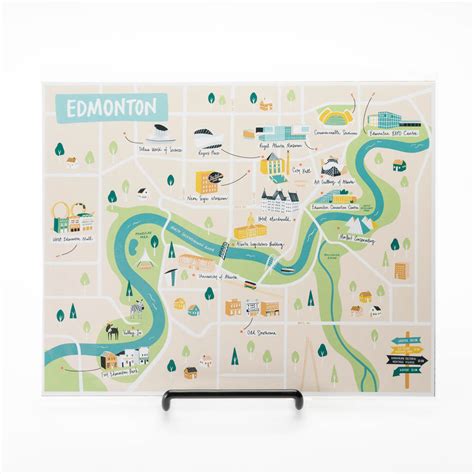 Edmonton Map Print by Stephanie Simpson - RAM Shop