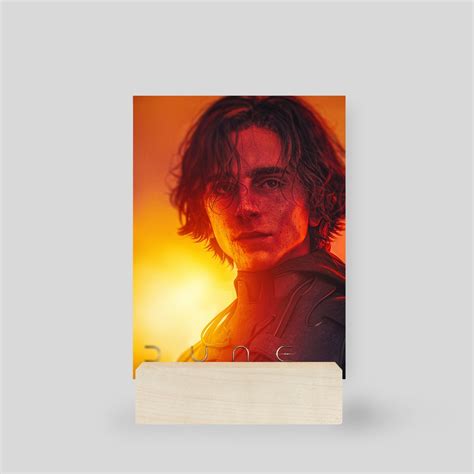 Timothee Chalamet Dune Orange Poster, an art print by Abhishek Mandal ...