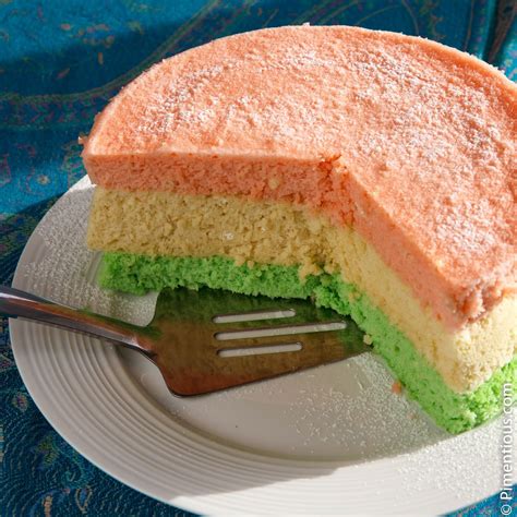 Bolu Pelangi Kukus (Rainbow Steamed Cake) | Pimentious