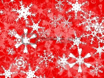 Image 1103936: Bright White christmas snowflakes on a red background ...