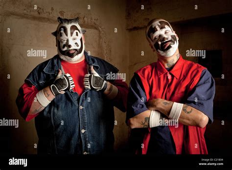 Violent J and Shaggy 2 Dope of Insane Clown Posse pose for pictures before a concert in ...