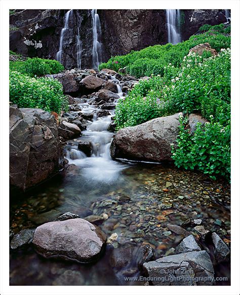 Enduring Light Photography ..... by John Zinn "American Basin Waterfall"