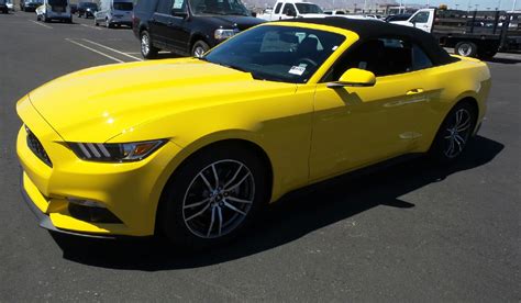 Triple Yellow 2017 Ford Mustang EcoBoost Convertible - MustangAttitude.com Photo Detail