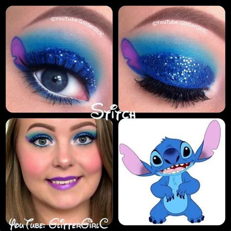 Stitch Makeup :D | GlitterGirlC | Disney makeup, Stitches makeup, Disney eye makeup