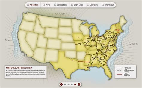 Norfolk Southern System Map