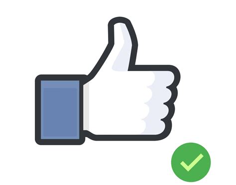 Facebook Like Icon Png Transparent #248147 - Free Icons Library