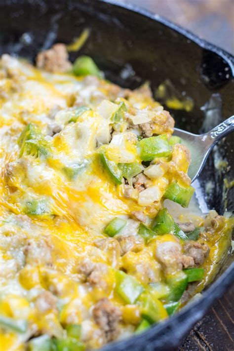 One Pan Keto Philly Cheesesteak Skillet - The Best Keto Recipes