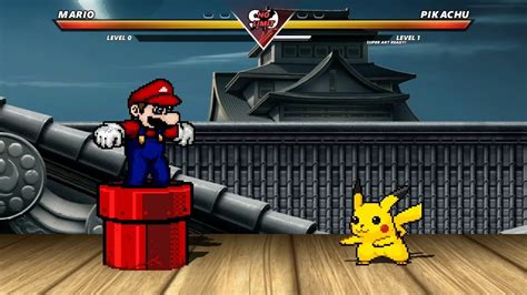 Mario Vs Pikachu - Highest Level Incredible Epic Fight! - YouTube