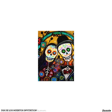 DIA DE LOS MUERTOS INVITATION 5" X 7" INVITATION CARD | Zazzle