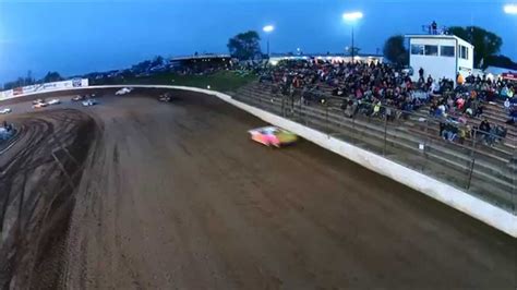 Drone footage over the 141 Speedway Maribel, WI - YouTube