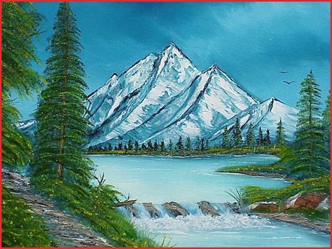 Mountain Landscape Drawing Beginners With Oil Pastel - Passport to Hobbies