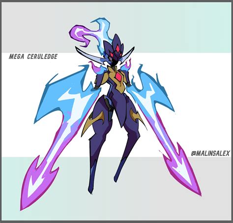 I know they're brand new, but I liked Ceruledge's design so much I drew up a Mega Evolution for ...