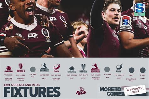 Queensland Reds 2021 Super Rugby AU Fixtures Announced