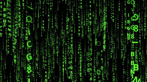 Download The Matrix Code In Green And Black Wallpaper | Wallpapers.com