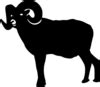 Ram Silhouette Clip Art at Clker.com - vector clip art online, royalty free & public domain