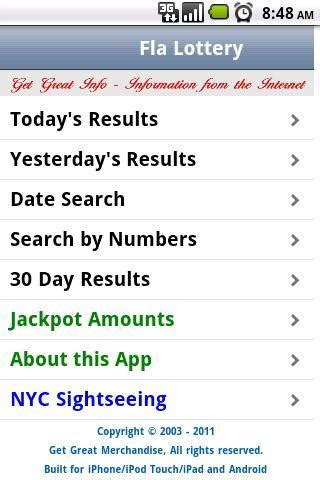 Florida Lottery Results APK للاندرويد تنزيل