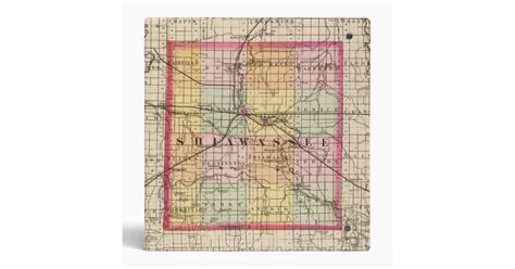 Map of Shiawassee County, Michigan Binder | Zazzle