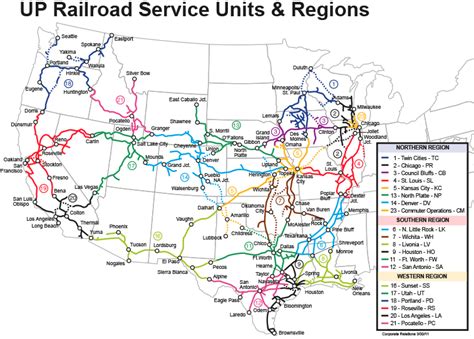 Union Pacific System Map