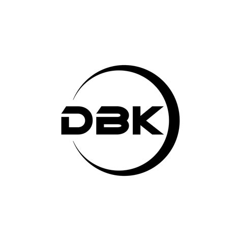 DBK letter logo design in illustration. Vector logo, calligraphy designs for logo, Poster ...