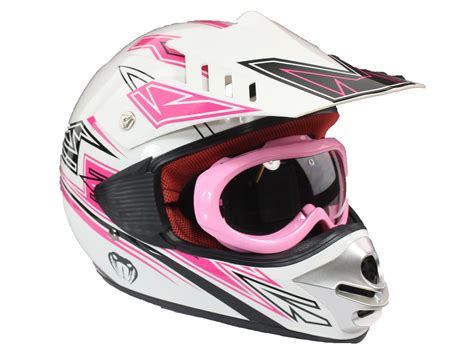 Childrens kids MOTOCROSS Crash HELMET & GOGGLES off road ATV Dirt Bike ...