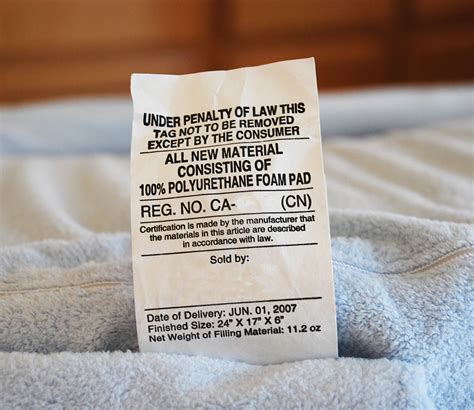 The Story Behind Those Pesky Pillow and Mattress Tags – The DCA Page