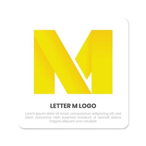 Premium Vector | Letter m logo design for company initials