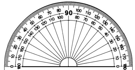 Printable Protractor - Sample Template