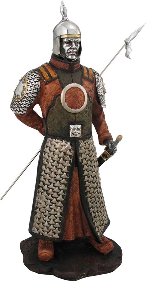 Genghis Khan Figure - Mongol Warrior Figurine